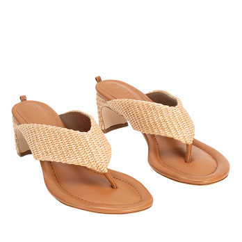 DASHA HEEL RAFFIA SANDALS 55