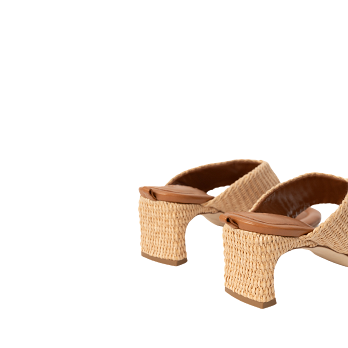DASHA HEEL RAFFIA SANDALS 55