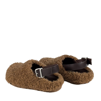 FUR SLINGBACK SABOT
