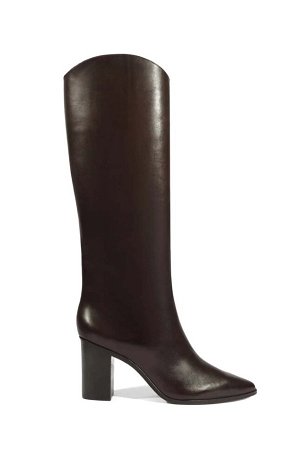 MARYANA LEATHER BLOCK HEEL BOOTS