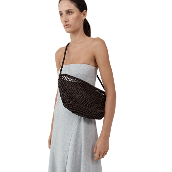 MESH CRESCENT BAG