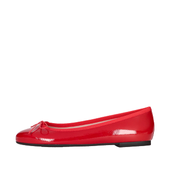 NICOLE RED PATENT LEATHER BALLERINAS