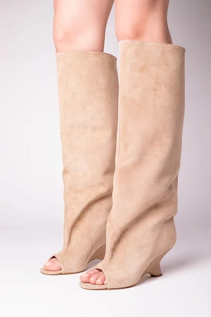 NINETTE PEEP TOE BOOTS