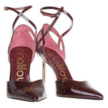 PATENT WRAP 105 PUMPS GOLDEN HEEL