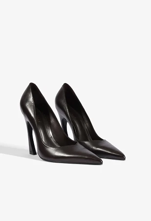 LEXI SCULPTURAL LEATHER PUMPS