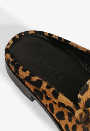TYCHE LEOPARD LOAFER MULES