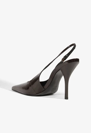 LIORA PATENT SLINGBACK PUMPS