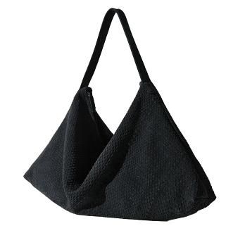 SUEDE WOVEN HOBO BAG