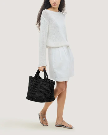 ST BARTHS DOUBLE MEDIUM TOTE