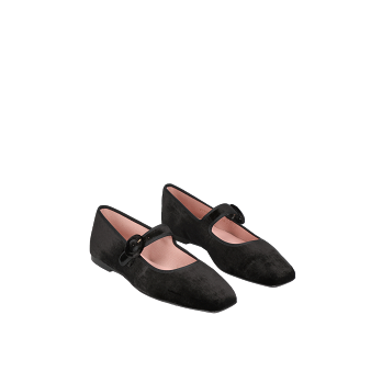 AFRODITE VELVET BALLERINAS