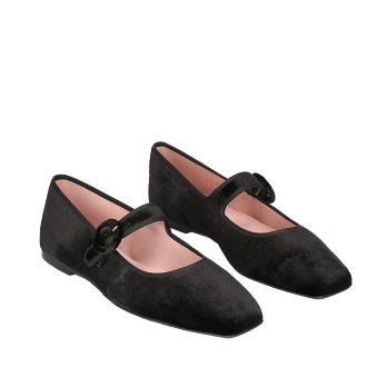 AFRODITE VELVET BALLERINAS