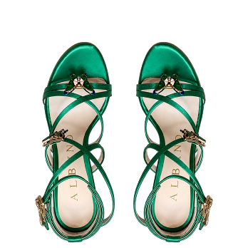BUTTERFLY SANDALS SATIN 100
