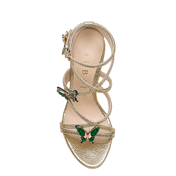 BUTTERFLY SANDALS METALLIC 100