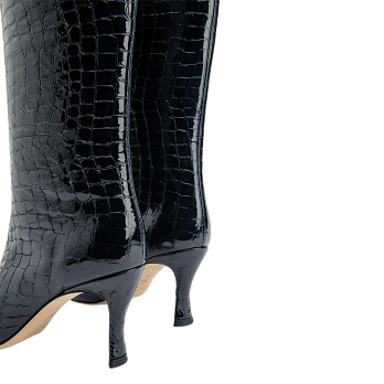 STEVIE 42 CROCO LEATHER BOOT