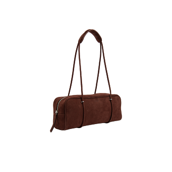 KIMBERLY GRAIN NUBUCK SHOULDER BAG