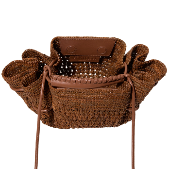 ARTA MINI CROCHET RAFFIA CROSSBODY BAG