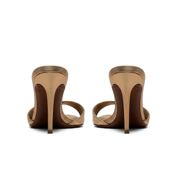 METALLIC LEATHER 90 MULES