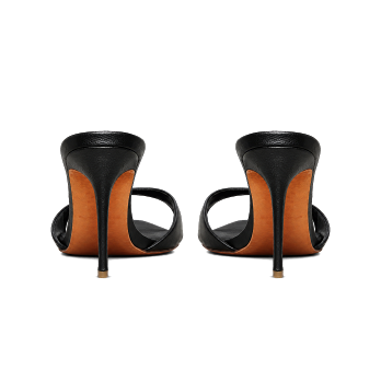 CAVIAR LEATHER 90 MULES