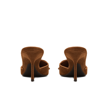 VINTAGE STYLE LEATHER LACE 70 MULES