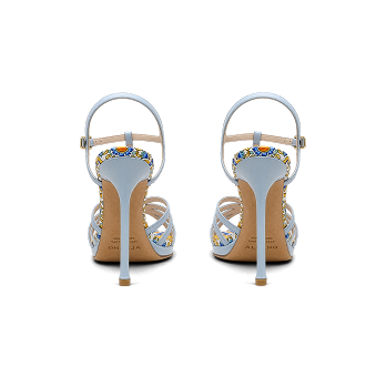 MEDITERRANEAN CELESTE STILETTO SANDALS 100