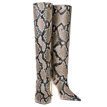 PYTHON GOLDEN HEEL 105 BOOTS