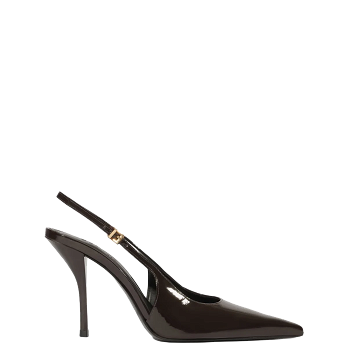LIORA PATENT SLINGBACK PUMPS