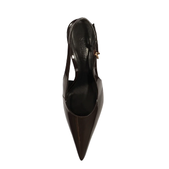 LIORA PATENT SLINGBACK PUMPS