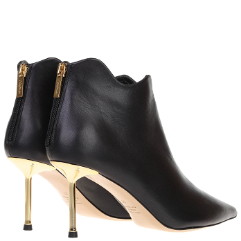 LEATHER GOLDEN HEEL 75 ANKLE BOOTS