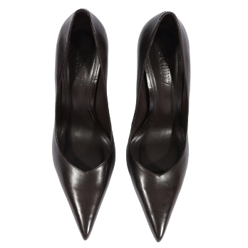 LEXI SCULPTURAL LEATHER PUMPS
