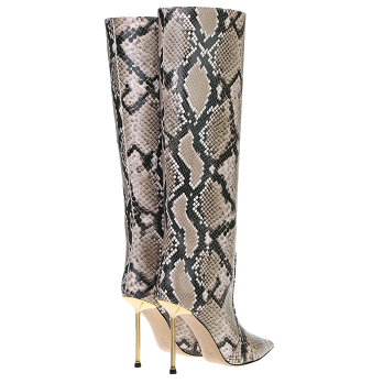 PYTHON GOLDEN HEEL 105 BOOTS