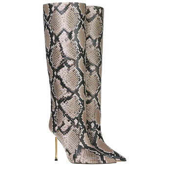 PYTHON GOLDEN HEEL 105 BOOTS