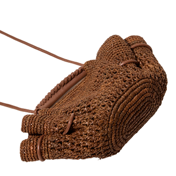 ARTA MINI CROCHET RAFFIA CROSSBODY BAG