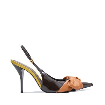 LIORA BOW SLINGBACK PUMPS