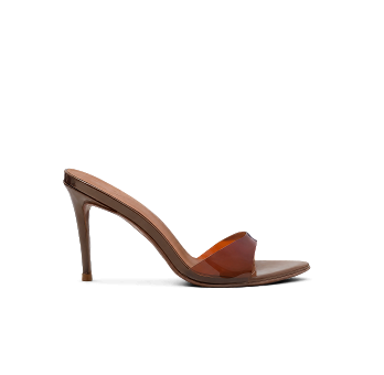 PATENT MULES 90 KHLOE