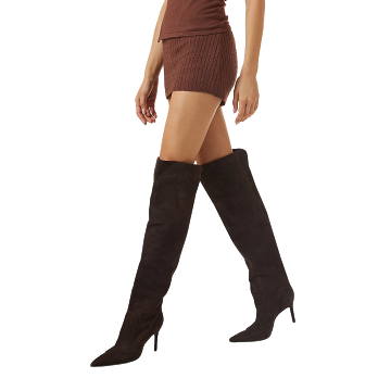 SUEDE OVER-THE-KNEE BOOTS