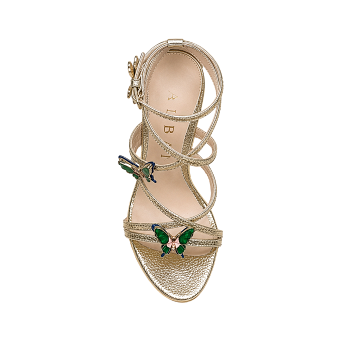 BUTTERFLY SANDALS METALLIC 100