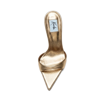 METALLIC LEATHER 90 MULES