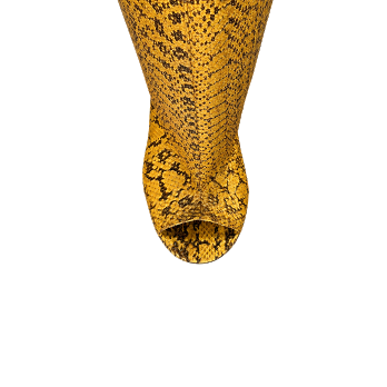 NINETTE PYTHON PEEP TOE BOOTS