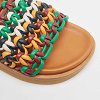 Multicolor Woven Leather Wavy Slides thumbnail 7