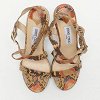 Jimmy Choo Multicolor Python Leather Ankle Strap Sandals Size 38 thumbnail 4