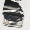 Silver Leather Safety Pin Ankle Strap Sandals thumbnail 5