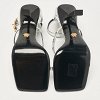 Silver Leather Safety Pin Ankle Strap Sandals thumbnail 7