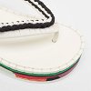 Black/White Woven Fabric Lou Thong Sandals thumbnail 8