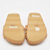 Beige Woven Leather Kacey Flat Slides thumbnail 7