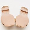 Beige Leather and PVC Silvia Flat Slides thumbnail 3