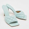 Light Blue Quilted Leather Lido Slide Sandals thumbnail 4