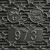 Black Rubber Logo Flat Slides thumbnail 9