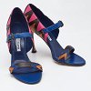 Multicolor Leather Ankle Strap Sandals thumbnail 3