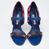 Multicolor Leather Ankle Strap Sandals thumbnail 4