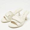Off White Quilted Leather Diorevolution Slide Sandals thumbnail 3